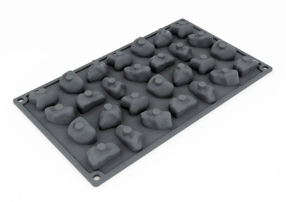 GOURMAND STAMPO IN SILICONE 300 X 175 MM - 28 IMPRONTE PIETRE MAX 39 X 29 X H 18 MM VOL. - GG022S - PAVONI ITALIA