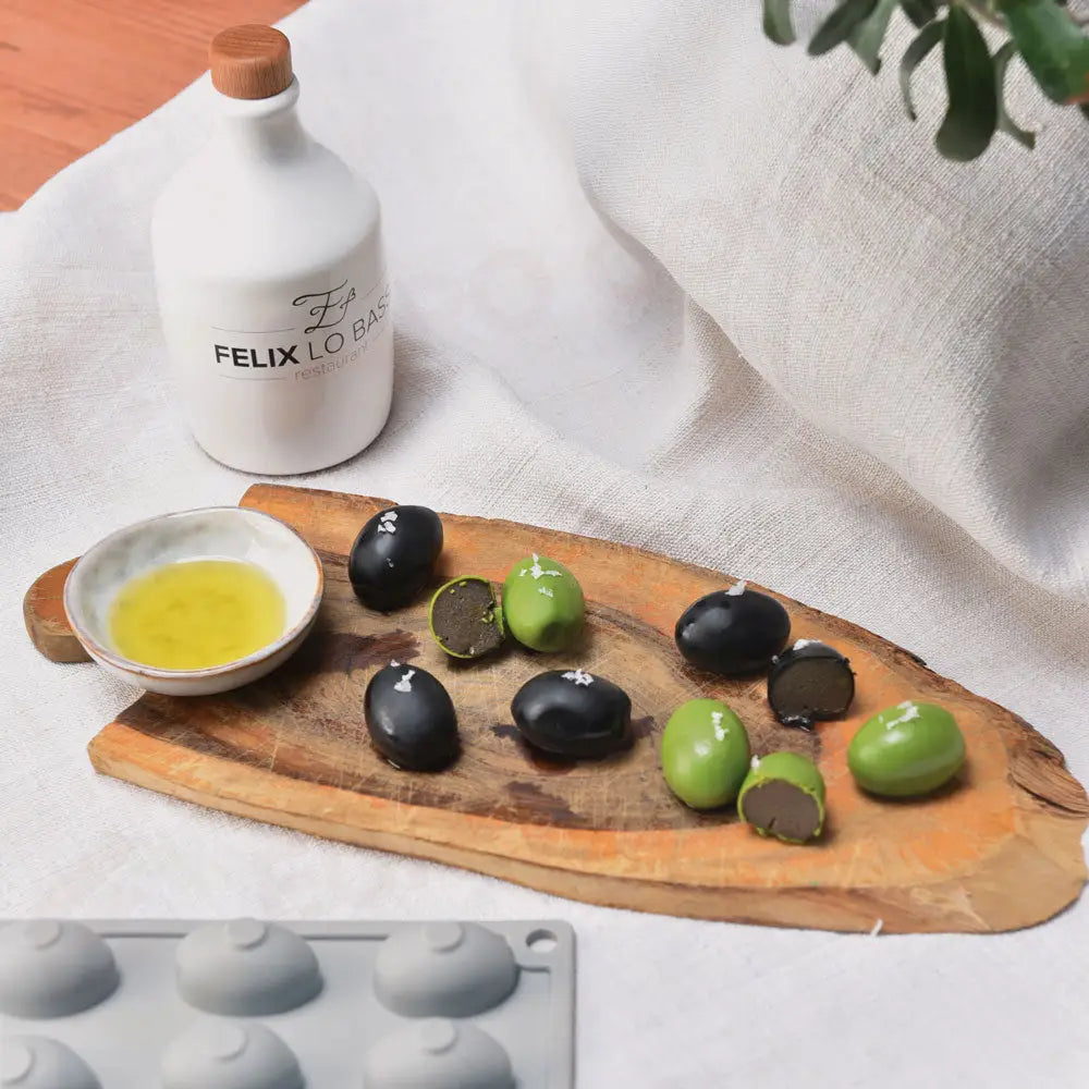 GOURMAND STAMPO IN SILICONE 300 X 175 MM - 30 IMPRONTE OLIVE 32 X 22 X H 18 MM VOL. 7 ML - GG012S - PAVONI ITALIA