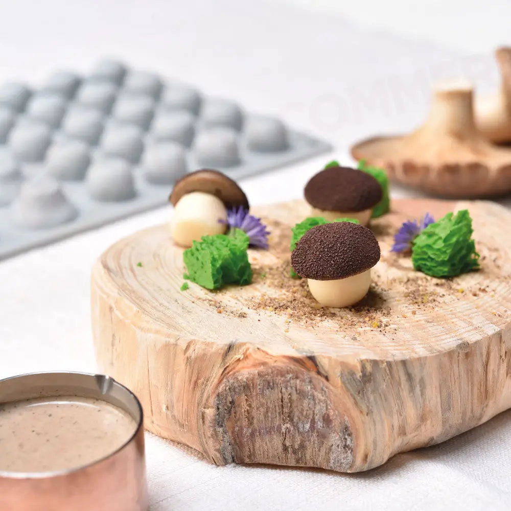 GOURMAND STAMPO IN SILICONE 300 X 175 MM - 40 IMPRONTE FUNGHI 28 X 29 X H 27 MM (FUNGO COMPLETO) VOL. 8 ML - GG025S