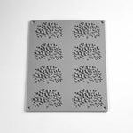 GOURMAND STAMPO IN SILICONE 300 X 200 MM - 8 IMPRONTE ALGHE 75 X 59 X H 2 MM VOL. 4 ML - GG027S - PAVONI ITALIA - STAMPI