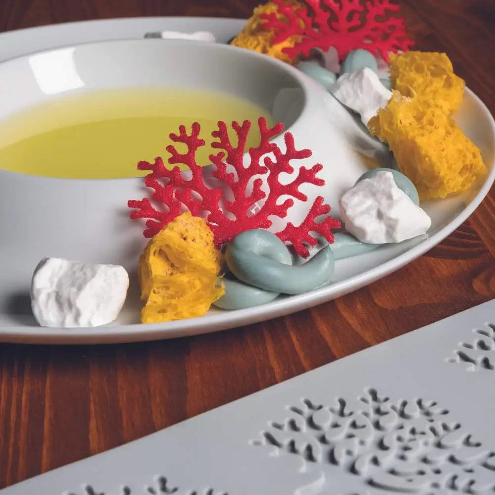 GOURMAND STAMPO IN SILICONE 300 X 200 MM - 8 IMPRONTE ALGHE 75 X 59 X H 2 MM VOL. 4 ML - GG027S - PAVONI ITALIA - STAMPI