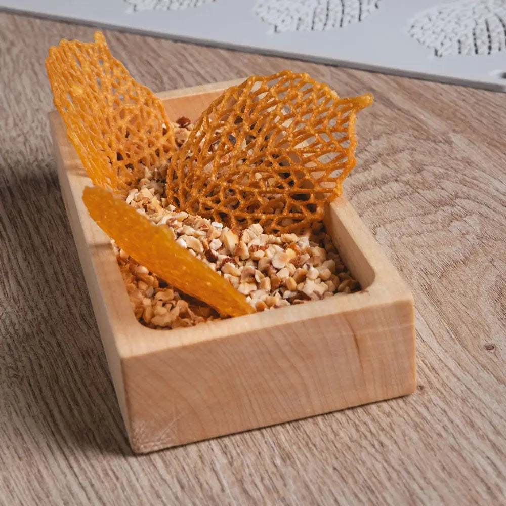 GOURMAND STAMPO IN SILICONE 300 X 200 MM - 8 IMPRONTE FOGLIA NOCCIOLO 73 X 55 X H 2 MM VOL. - GG029S - PAVONI ITALIA