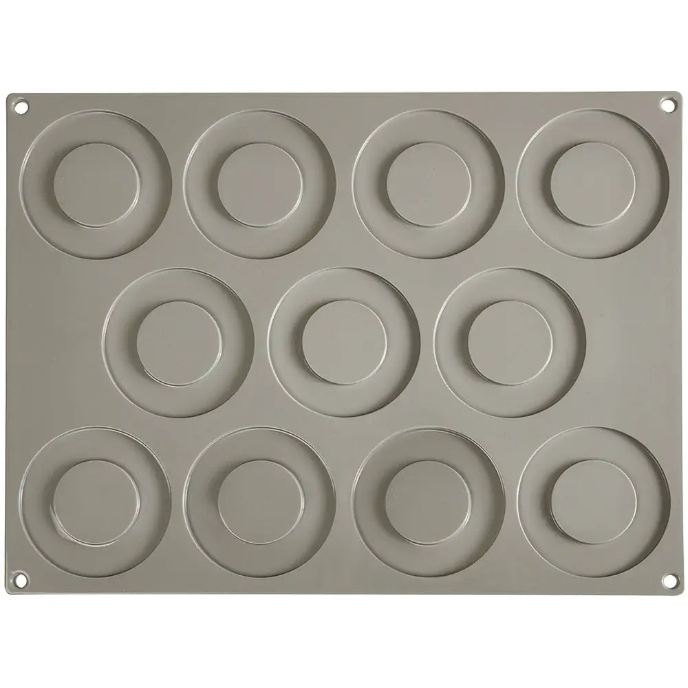 GOURMAND STAMPO IN SILICONE 400 X 300 MM - 11 IMPRONTE ANELLO PICCOLO Ø 90 X H 3,5 MM VOL. - GG001S - PAVONI ITALIA