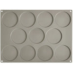 GOURMAND STAMPO IN SILICONE 400 X 300 MM - 11 IMPRONTE DISCO PICCOLO Ø 90 X H 3,5 MM VOL. - GG004S - PAVONI ITALIA
