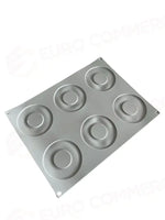 GOURMAND STAMPO IN SILICONE 400 X 300 MM - 6 IMPRONTE ANELLO GRANDE Ø 110 X H 3,5 MM VOL. - GG002S - PAVONI ITALIA