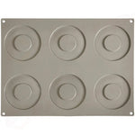 GOURMAND STAMPO IN SILICONE 400 X 300 MM - 6 IMPRONTE ANELLO GRANDE Ø 110 X H 3,5 MM VOL. - GG002S - PAVONI ITALIA