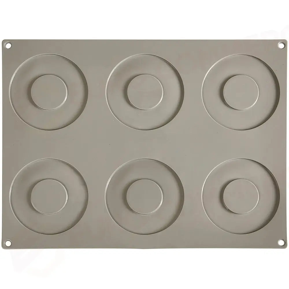 GOURMAND STAMPO IN SILICONE 400 X 300 MM - 6 IMPRONTE ANELLO GRANDE Ø 110 X H 3,5 MM VOL. - GG002S - PAVONI ITALIA