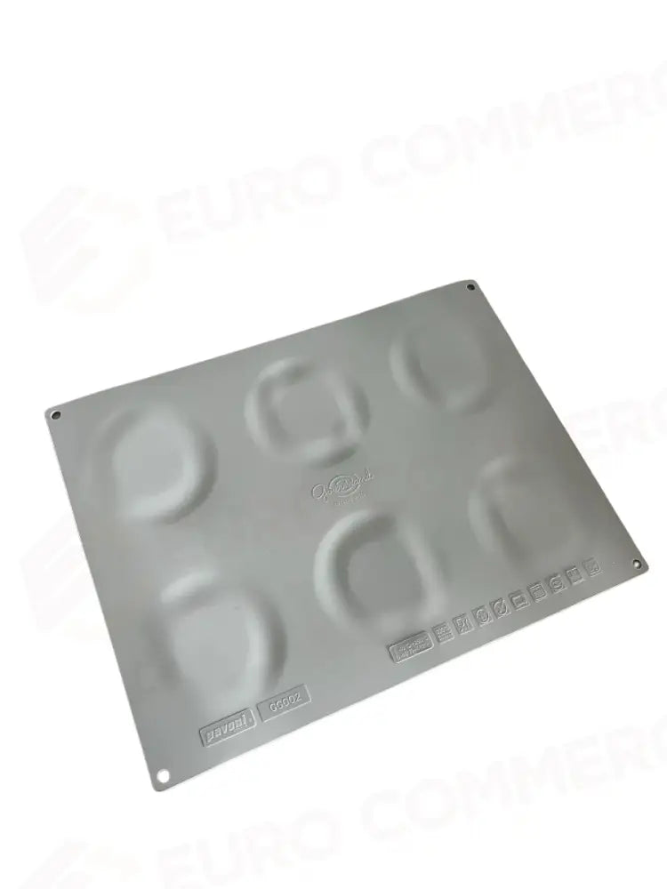 GOURMAND STAMPO IN SILICONE 400 X 300 MM - 6 IMPRONTE ANELLO GRANDE Ø 110 X H 3,5 MM VOL. - GG002S - PAVONI ITALIA
