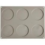 GOURMAND STAMPO IN SILICONE 400 X 300 MM - 6 IMPRONTE DISCO GRANDE Ø 110 X H 3,5 MM VOL. - GG003S - PAVONI ITALIA