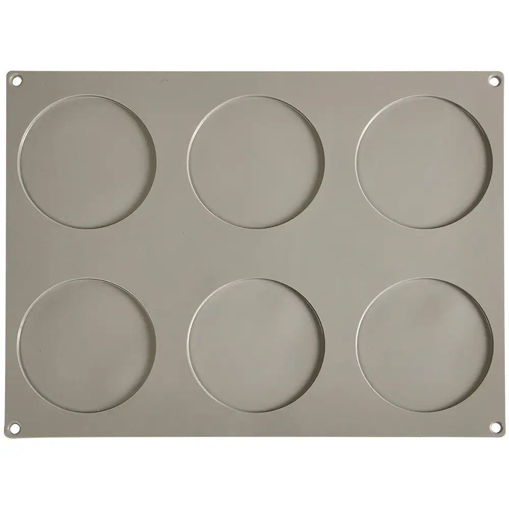 GOURMAND STAMPO IN SILICONE 400 X 300 MM - 6 IMPRONTE DISCO GRANDE Ø 110 X H 3,5 MM VOL. - GG003S - PAVONI ITALIA