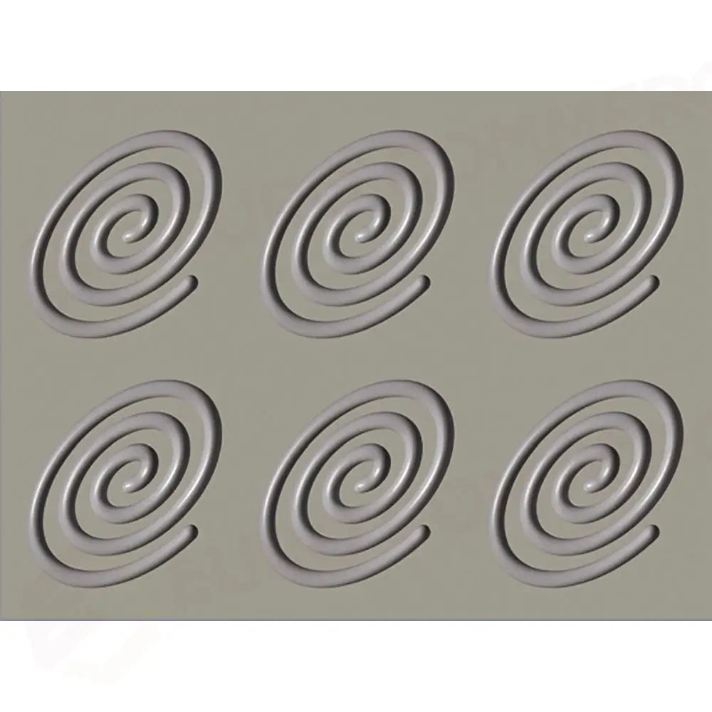 GOURMAND STAMPO IN SILICONE 400 X 300 MM - 6 IMPRONTE SPIRALE OVALE 138 X 95 X H 6 MM VOL. - GG010S - PAVONI ITALIA