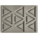 GOURMAND STAMPO IN SILICONE 400 X 300 MM - 9 IMPRONTE TRIANGOLO 120 X 10 X H 10 MM VOL. 40 - GG008S - PAVONI ITALIA