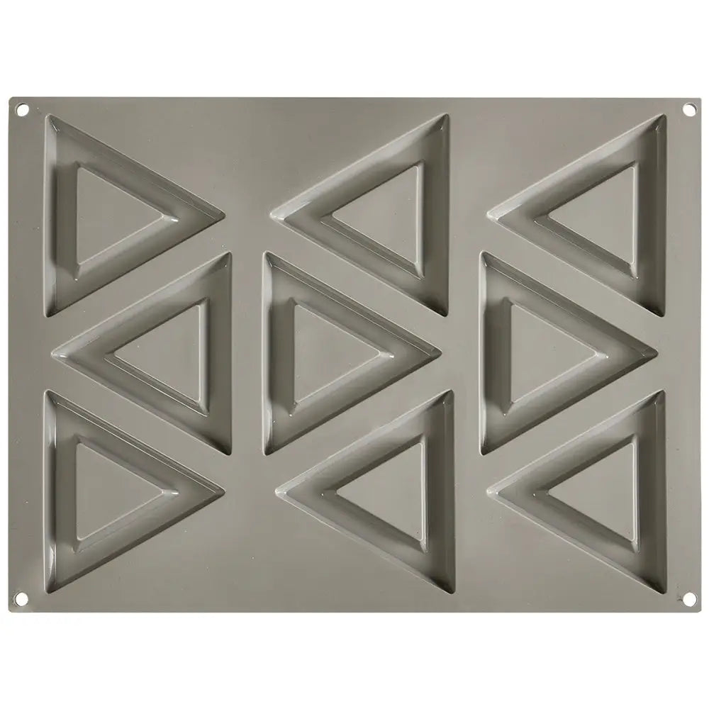GOURMAND STAMPO IN SILICONE 400 X 300 MM - 9 IMPRONTE TRIANGOLO 120 X 10 X H 10 MM VOL. 40 - GG008S - PAVONI ITALIA