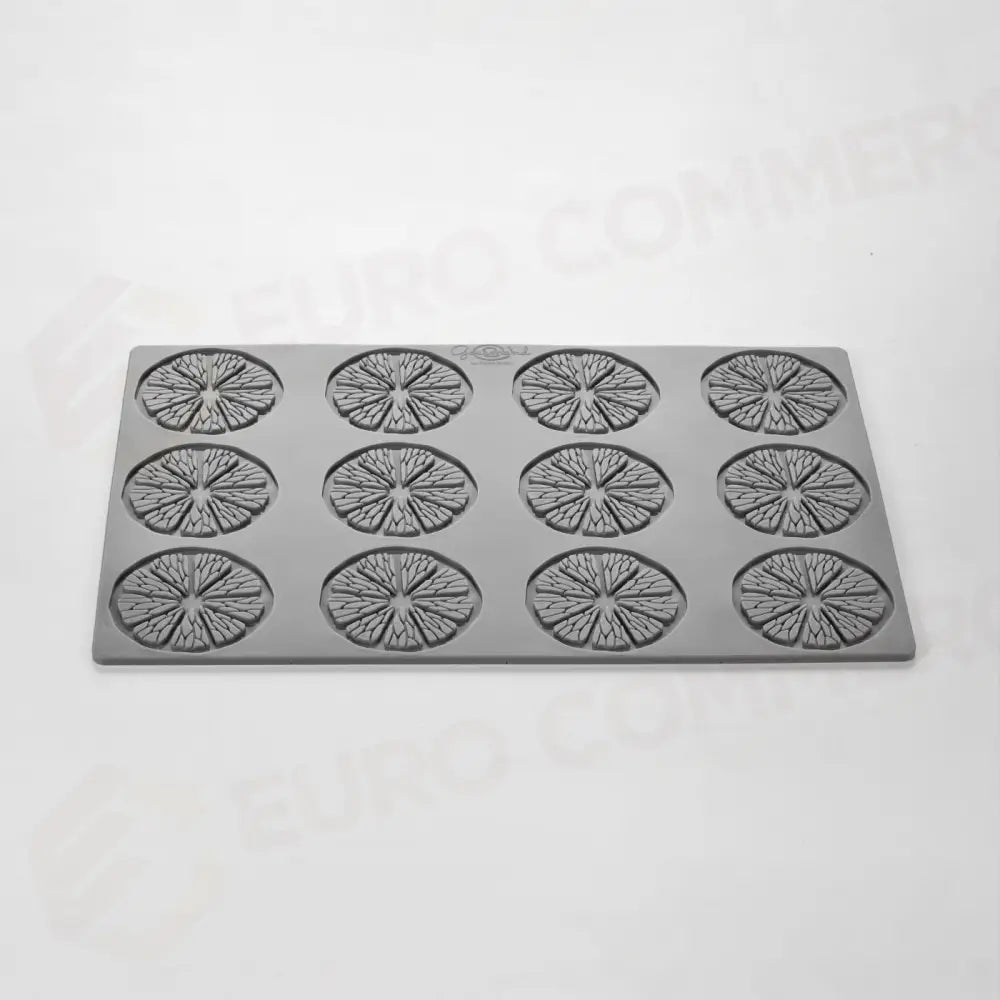GOURMAND STAMPO IN SILICONE MM 300X200 CITRUS PAOLO GRIFFA - 12 IMPRONTE Ø MM 60X2 H - GG078S - PAVONI ITALIA - STAMPI