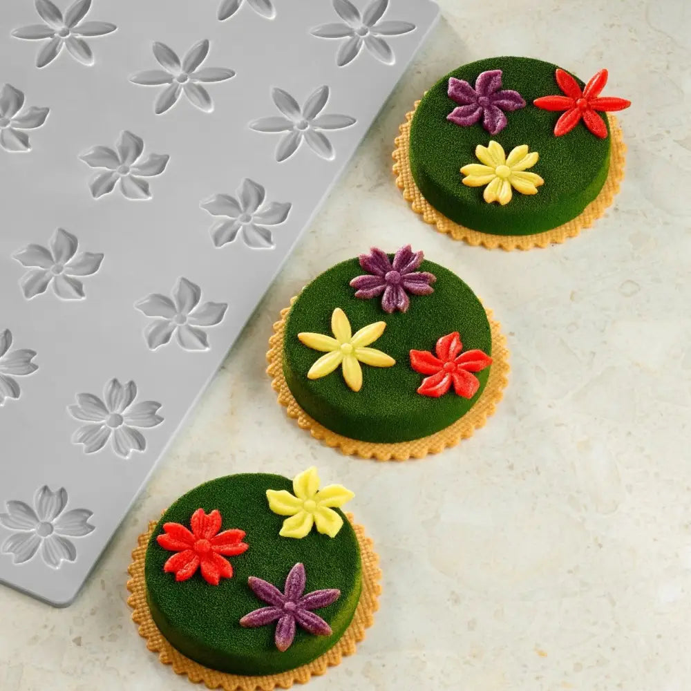 GOURMAND STAMPO IN SILICONE MM 300X200 FLORALIA PAOLO GRIFFA - 8 + 8 + 8 IMPRONTE Ø MM 35X - GG076S - PAVONI ITALIA