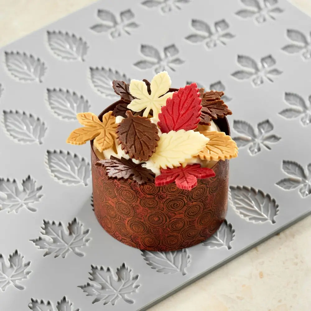 GOURMAND STAMPO IN SILICONE MM 300X200 FOLIAGE PAOLO GRIFFA - 15 + 15 + 15 IMPRONTE Ø MM - GG077S - PAVONI ITALIA