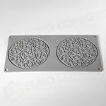 GOURMAND STAMPO IN SILICONE MM 310X160 GARDEN PAOLO GRIFFA - 2 IMPRONTE Ø MM 140X2 H - GG074S - PAVONI ITALIA - STAMPI