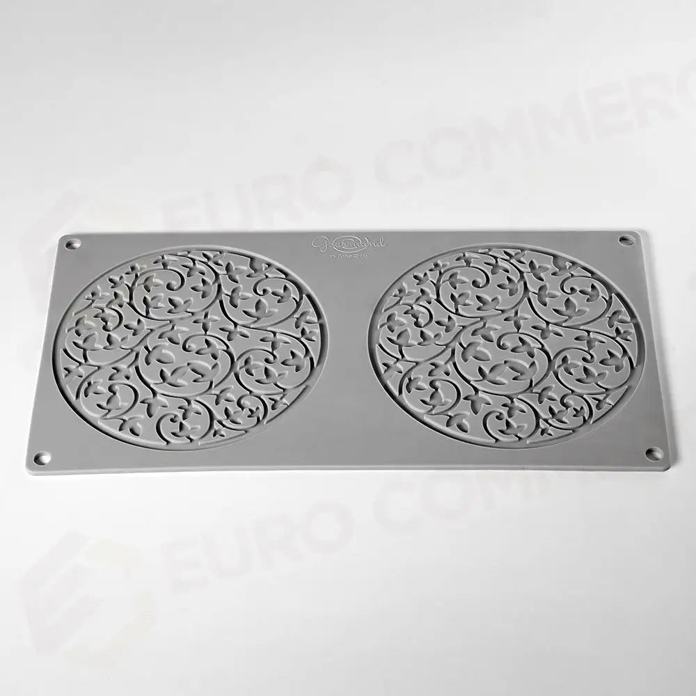 GOURMAND STAMPO IN SILICONE MM 310X160 GARDEN PAOLO GRIFFA - 2 IMPRONTE Ø MM 140X2 H - GG074S - PAVONI ITALIA - STAMPI