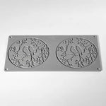 GOURMAND STAMPO IN SILICONE MM 310X160 ME & YOU PAOLO GRIFFA - 2 IMPRONTE Ø MM 140X2 H - GG072S - PAVONI ITALIA - STAMPI