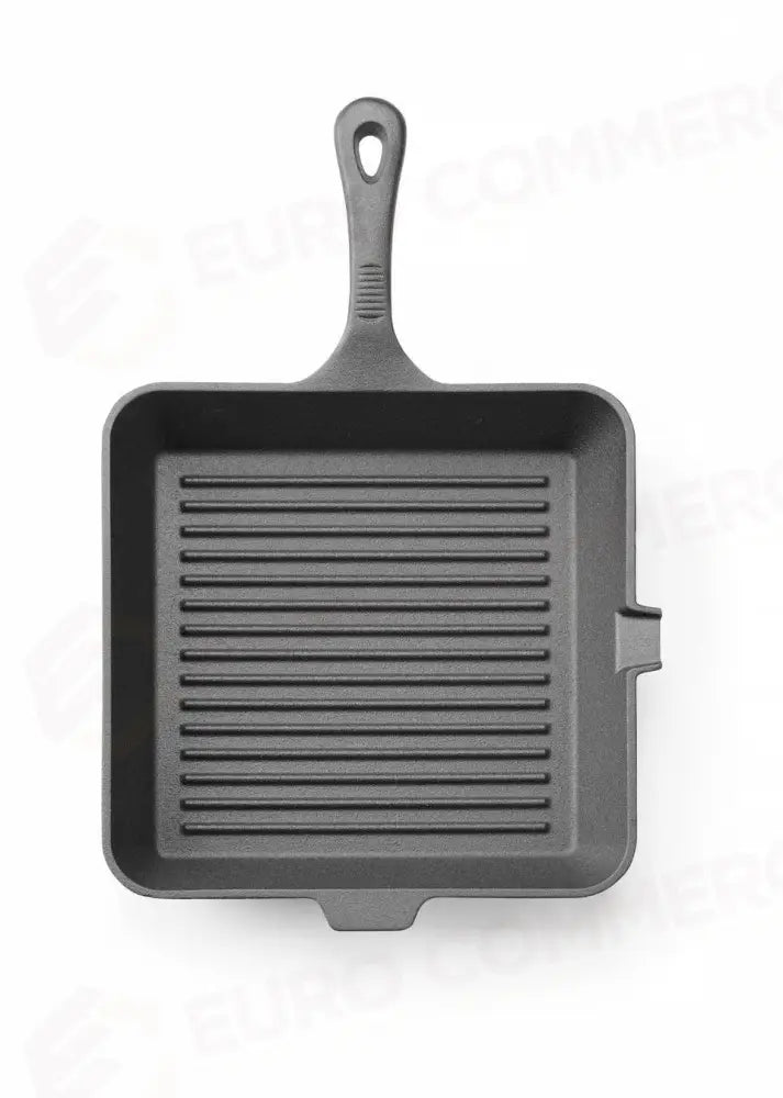 GRIGLIA IN GHISA NERO 250X250X(H)50MM QUADRATO - HENDI