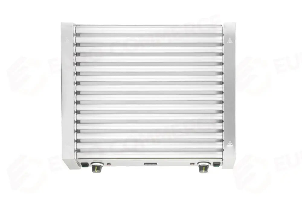GRIGLIA PER WURSTEL XL - 2 ZONE HENDI 14 RULLI ARGENTO 230V/2000W 732X590X(H)168MM RETTANGOLAR