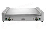 GRIGLIA PER WURSTEL XL - 2 ZONE HENDI 14 RULLI ARGENTO 230V/2000W 732X590X(H)168MM RETTANGOLAR