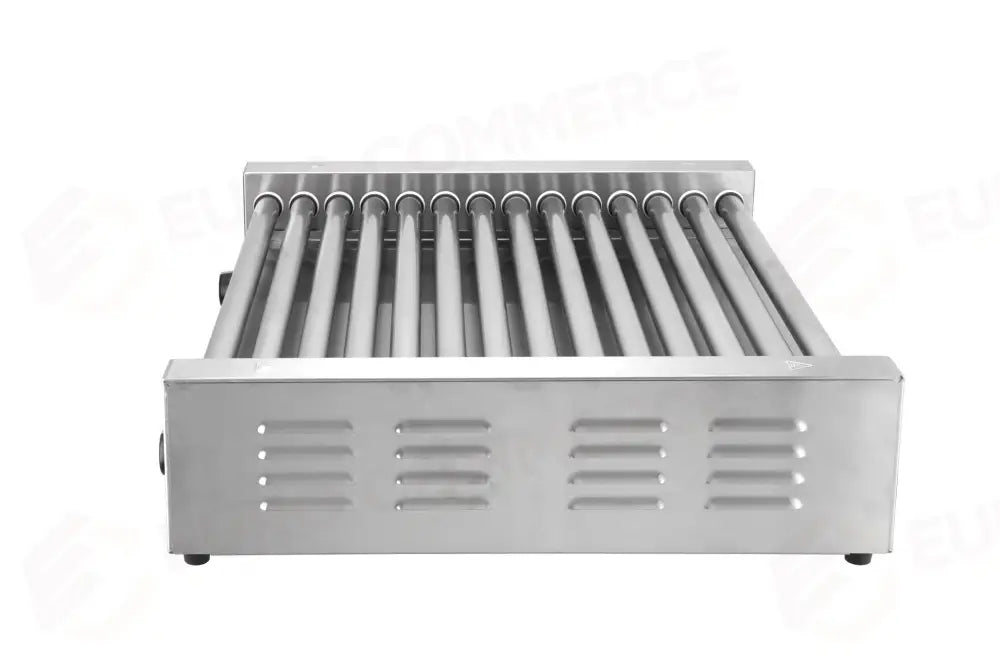 GRIGLIA PER WURSTEL XL - 2 ZONE HENDI 14 RULLI ARGENTO 230V/2000W 732X590X(H)168MM RETTANGOLAR