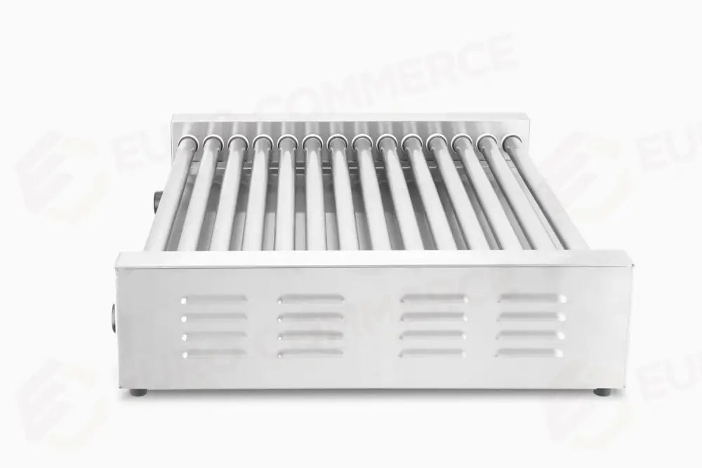 GRIGLIA PER WURSTEL XL - 2 ZONE HENDI 14 RULLI ARGENTO 230V/2000W 732X590X(H)168MM RETTANGOLAR