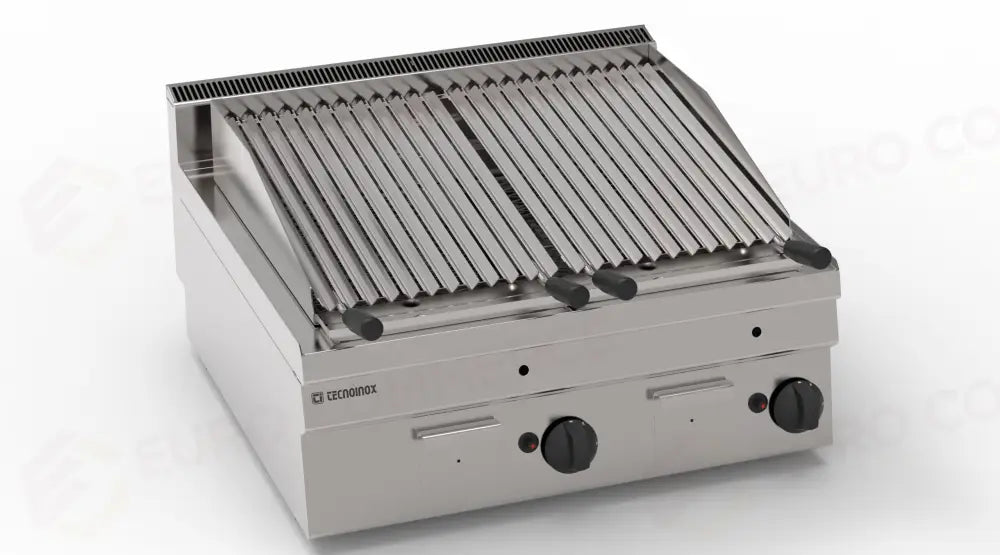 GRIGLIA PIETRA LAVICA 700 GAS - 123032 - TECNOINOX