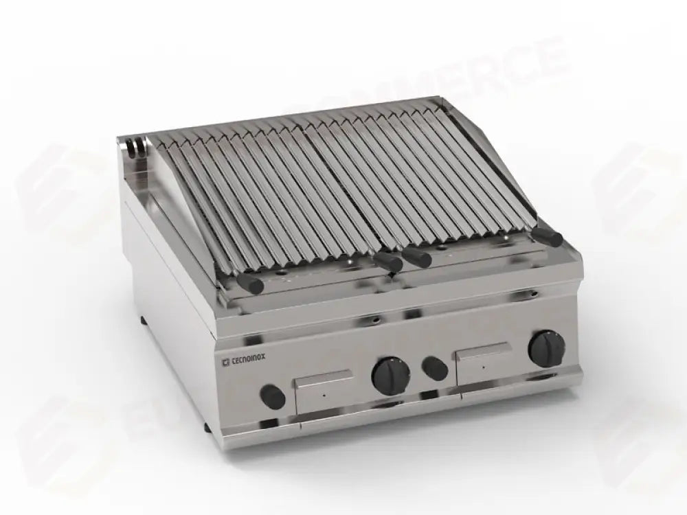 GRIGLIA PIETRA LAVICA 700 GAS - 613033 - TECNOINOX