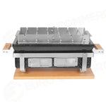 GRILL BBQ RETTANGOLARE 53X42 CM BB PRO HIBACHI BABBQRE AGNELLI - 0072355 - MEDRI