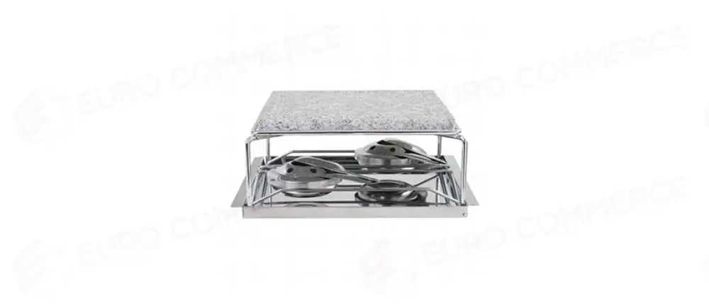 GRILL PIETRA NATURALE C/2 BRUCIAT.23X23 - 144020 - MORINI