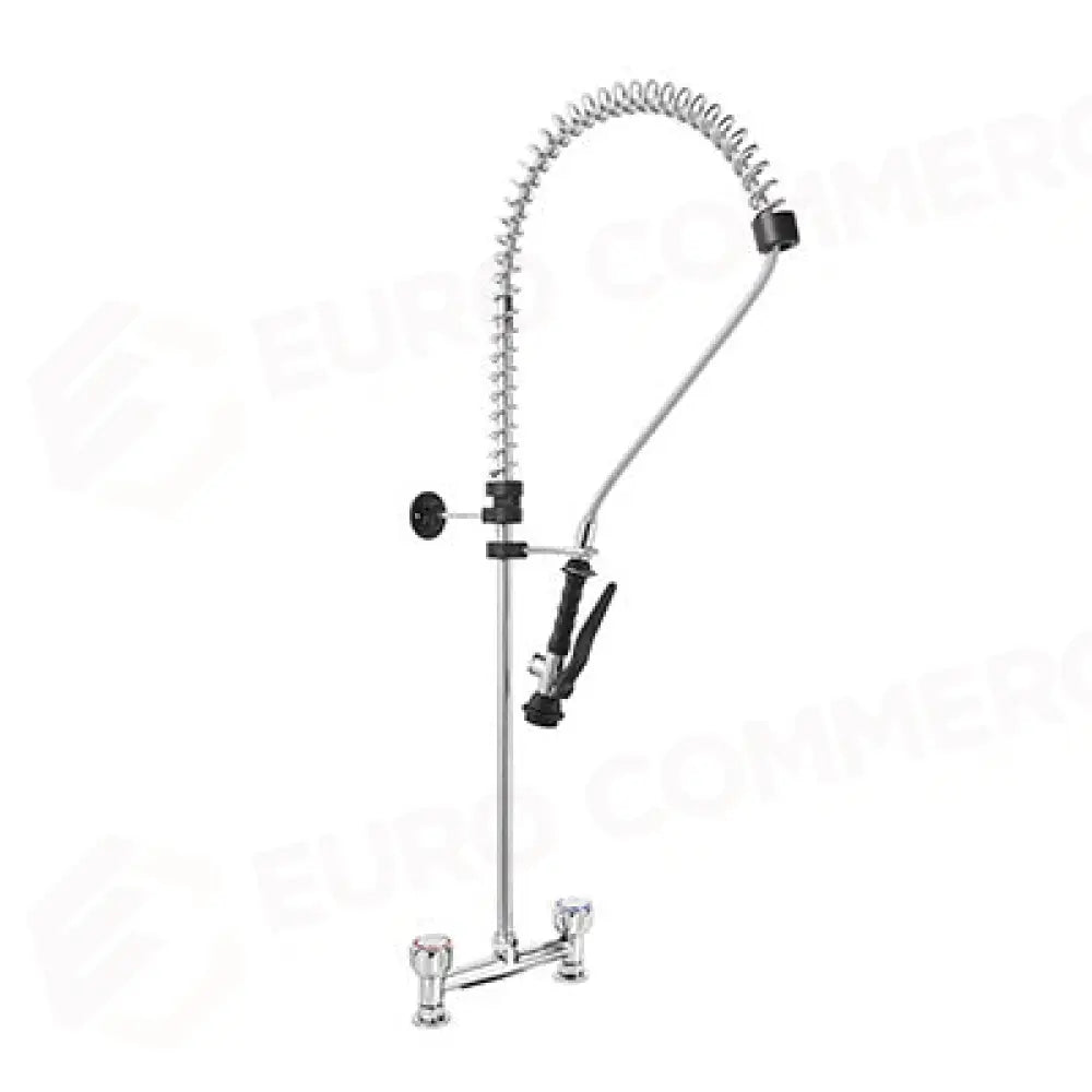 GRUPPO DOCCIA BIFORO A LAVELLO CON MANIGLIA ROTONDA E DOCCIA BASIC.INT.FISSO 203,20 MM - R0102020158 - MONOLITH