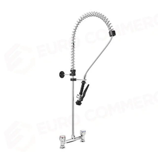 TWO-HOLE SINK SHOWER GROUP WITH ROUND HANDLE AND BASIC SHOWER. FIXED INTERNAL 203.20 MM - R0102020158 - MONOLITH
