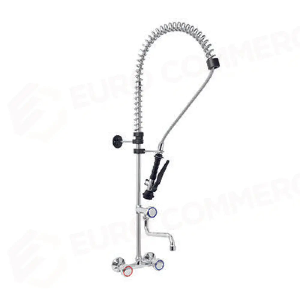GRUPPO DOCCIA BIFORO A MURO CANNA GIR.A META` ASTA MANIGLIA ROTONDA E DOCCIA BASIC. INT.150MM±20MM - R0102010206
