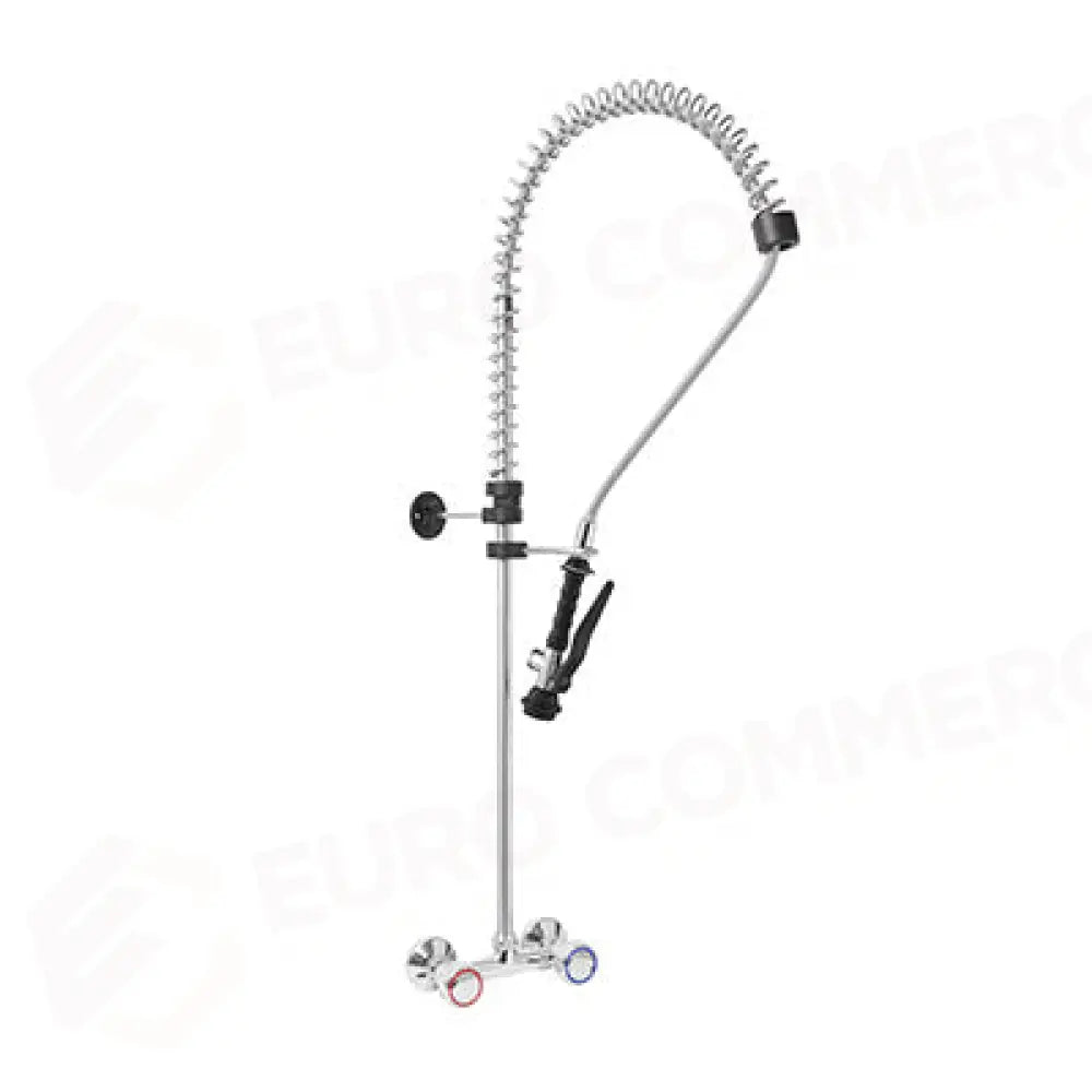 GRUPPO DOCCIA BIFORO A MURO CON MANIGLIA ROTONDA E DOCCIA BASIC. INT 150±20MM - R0102010207 - MONOLITH