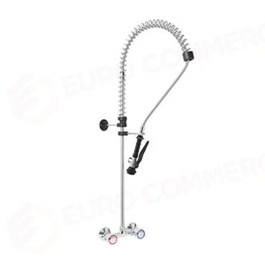 GRUPPO DOCCIA BIFORO A MURO CON MANIGLIA ROTONDA E DOCCIA BASIC. INT 150±20MM - R0102010207 - MONOLITH