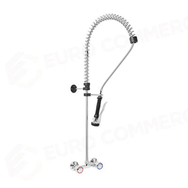 WALL-MOUNTED TWO-HOLE SHOWER MIXER WITH ROUND HANDLE AND PREMIUM SHOWER. INT 150MM ± 20MM - P0102010207 - MONOLITH