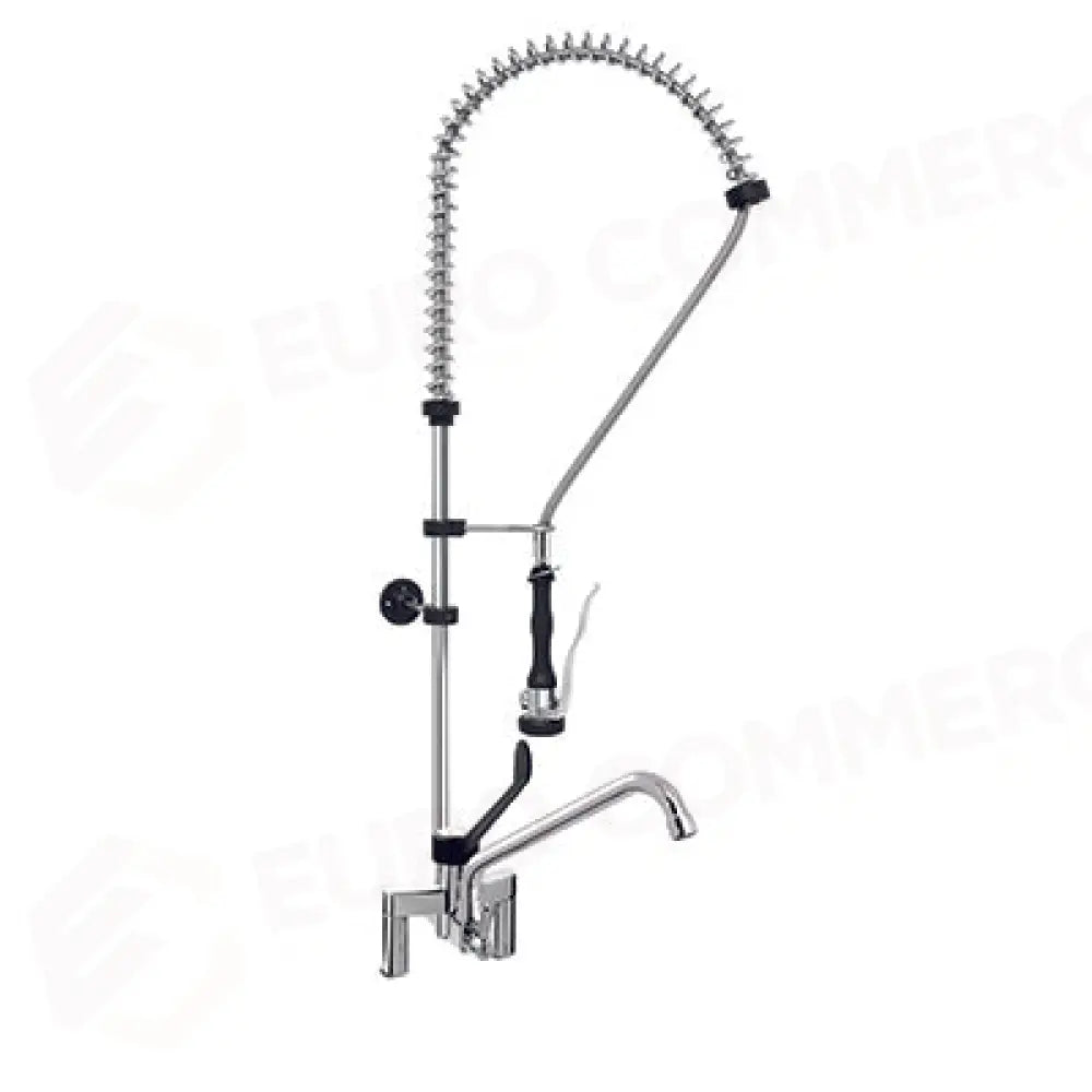 GRUPPO DOCCIA BIFORO CON CANNA GIR. LEVA CLINICA NERA IN PA6 E DOCCIA PREMIUM. INT. FISSO 155MM - P0102020207 - MONOLITH