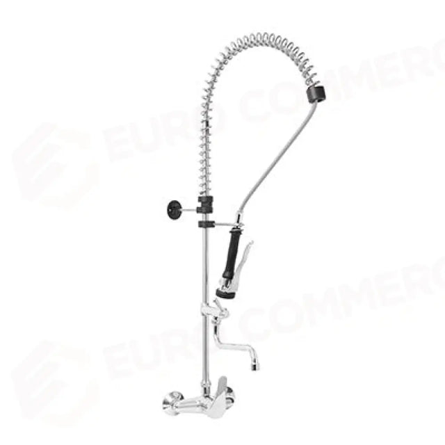 WALL-MOUNTED SHOWER MIXER WITH DOUBLE HOLE, MID-ROD SPOUT, PREMIUM SHOWER. INT. 150MM ± 20MM - P0102010302 - MONOLITH