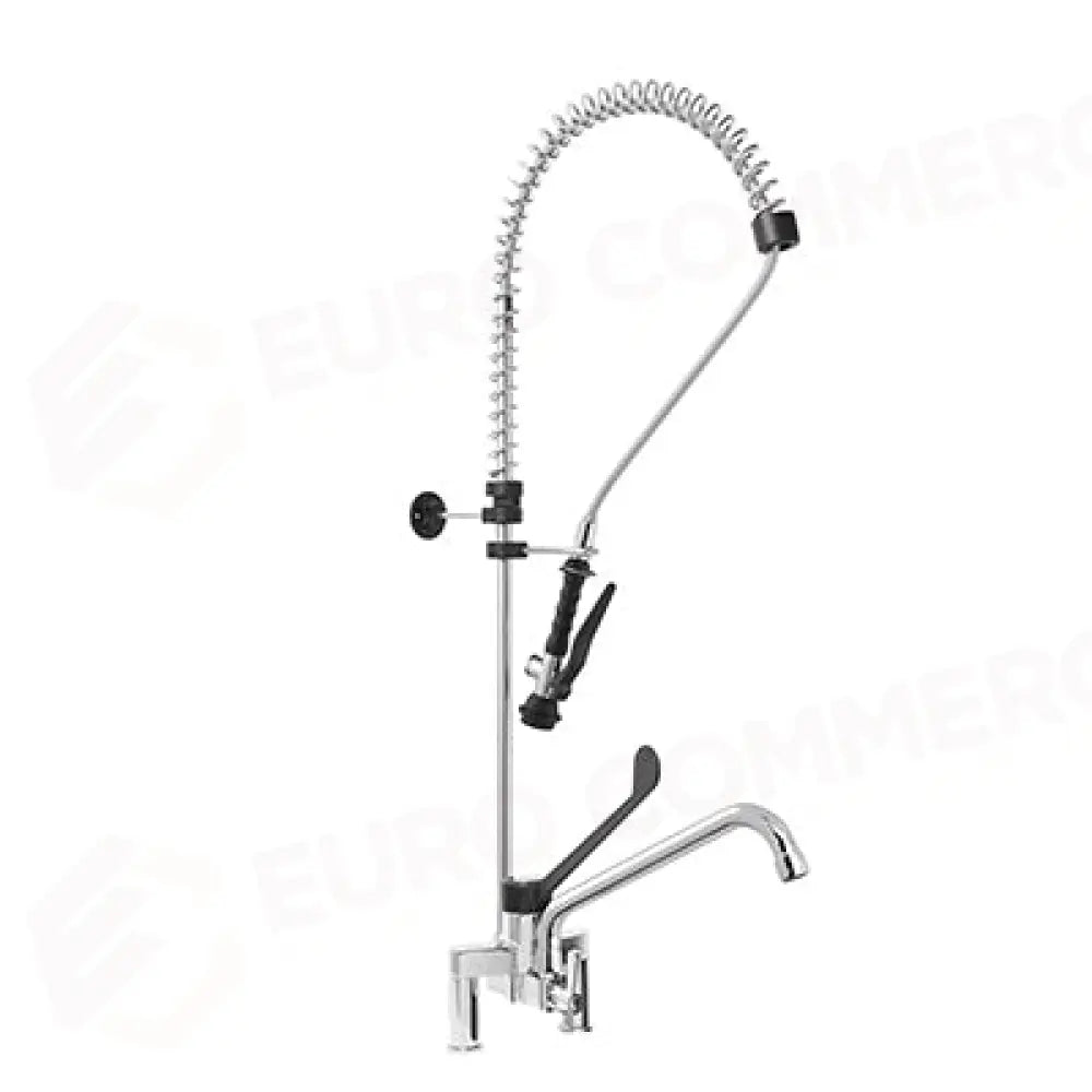 GRUPPO DOCCIA MISC. BIFORO CON CANNA GIR.,LEVA CLINICA NERA IN PA6 E DOCCIA BASIC. INT. FISSO 155MM - R0102020207