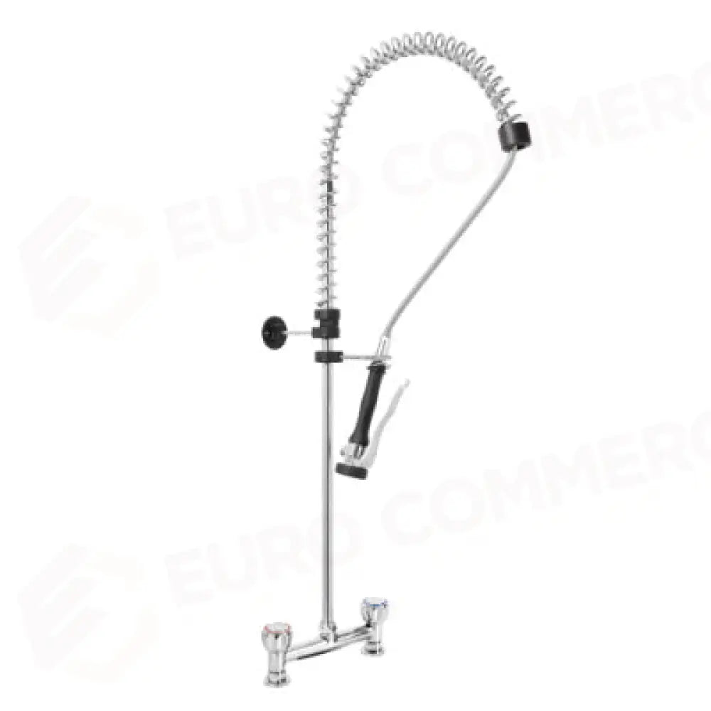 GRUPPO DOCCIA PRELAVAGGIO BIFORO A LAVELLO CON MANIGLIA ROTONDA E DOCCIA PREMIUM. INT.FISSO 203,2MM - P0102020158