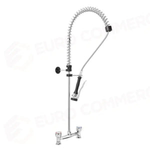 GRUPPO DOCCIA PRELAVAGGIO BIFORO A LAVELLO CON MANIGLIA ROTONDA E DOCCIA PREMIUM. INT.FISSO 203,2MM - P0102020158