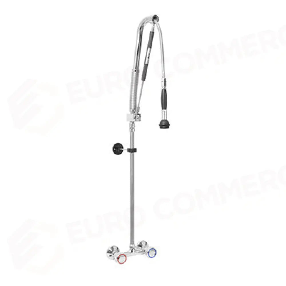 GRUPPO DOCCIA PRELAVAGGIO BIFORO A MURO ACQUA STOP CON MANIGLIA ROTONDA INTERASSE 150MM±20MM - ERASTOP005 - MONOLITH