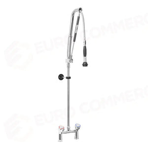 GRUPPO DOCCIA PRELAVAGGIO BIFORO ACQUA STOP MANIGLIA ROTONDA. INTERASSE FISSO 155MM - ERASTOP006 - MONOLITH