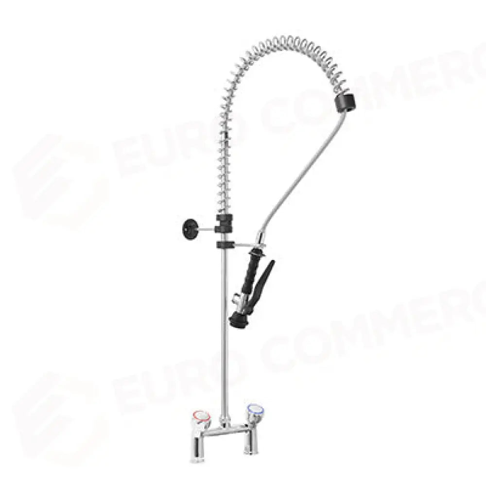GRUPPO DOCCIA PRELAVAGGIO BIFORO CON MANIGLIA ROTONDA E DOCCETTA BASIC. INTERASSE FISSO 155MM - R0102020127 - MONOLITH
