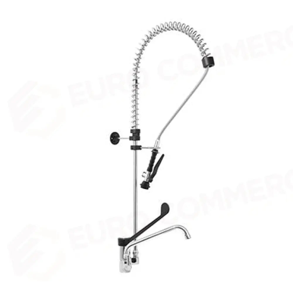 GRUPPO DOCCIA PRELAVAGGIO MONOFORO MISC. CON CANNA GIREVOLE,LEVA CLINICA NERA IN PA6 E DOCCIA BASIC - R0201020249