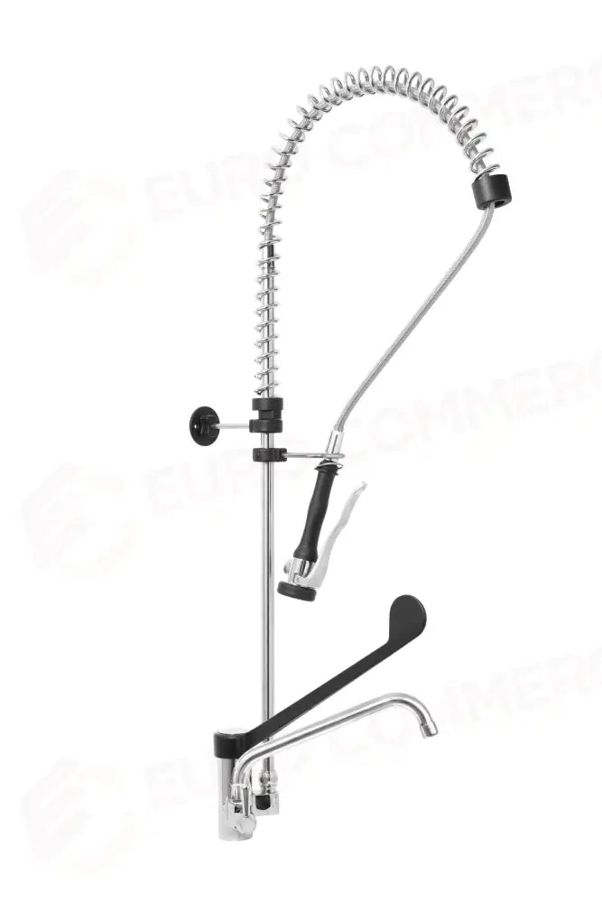 GRUPPO DOCCIA PRELAVAGGIO MONOFORO MISC. CON CANNA GIREVOLE,LEVA CLINICA NERA (PA6) E DOCCIA PREMIUM - P0201020249