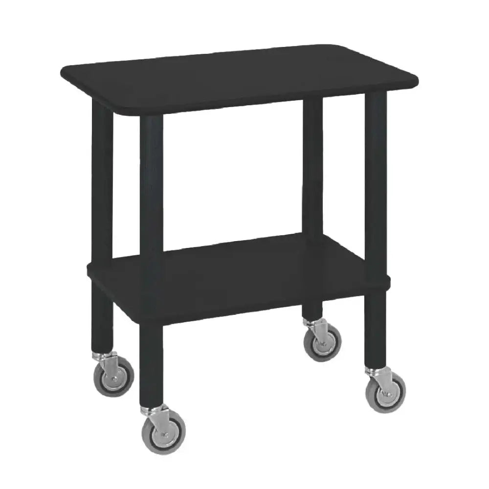 GUÉRIDON COLORE NERO GAMBE IN LEGNO - 1095S - METALCARRELLI - CARRELLI