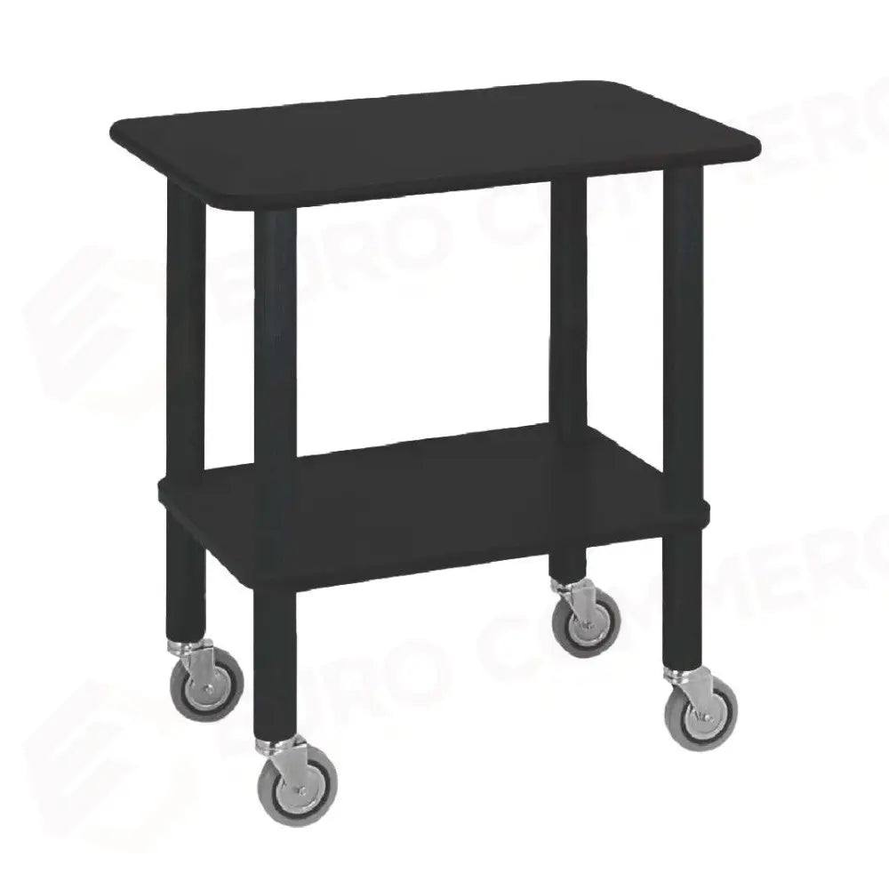 GUÉRIDON COLORE NERO GAMBE IN LEGNO - 1095SN - METALCARRELLI - CARRELLI